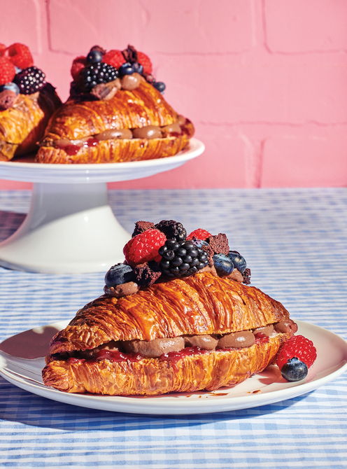 Chocolate and Berry Croissants