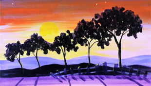 painting partys sun down