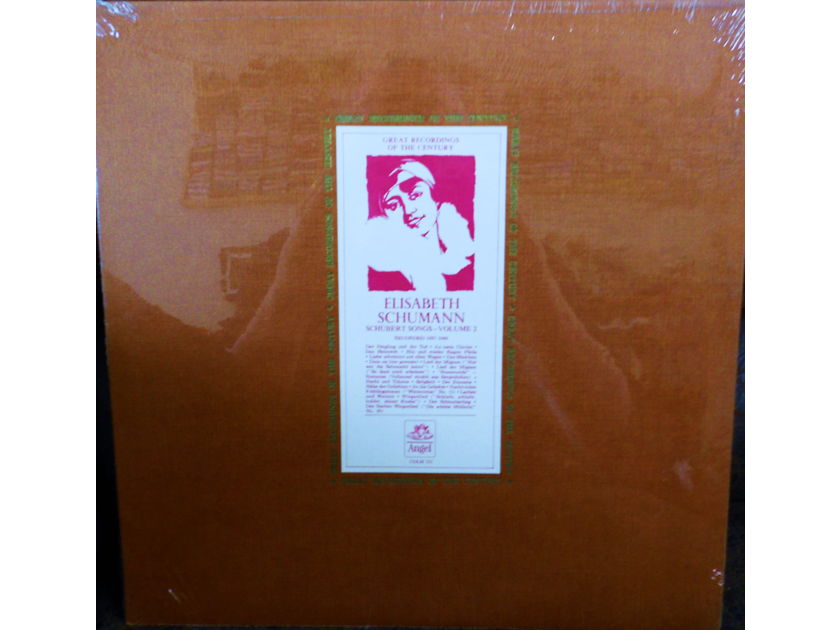 ELISABETH SCHUMANN (FACTORY SEALED CLASSICAL LP) - SCHUBERT SONGS VOLUME 2 (RECORDED 1937-1949)  ANGEL COLH 131 EMI