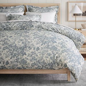 Sorrel Toile Duvet Cover Steel Blue
