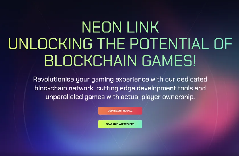 Neon Link Announces Limited Presale Of The $NEON Token That Will Power A Thousand Blockchain Games