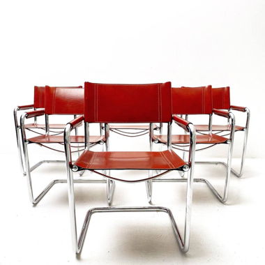 3 ikonische Bauhaus MG5 Stühle von Matteo Grassi
