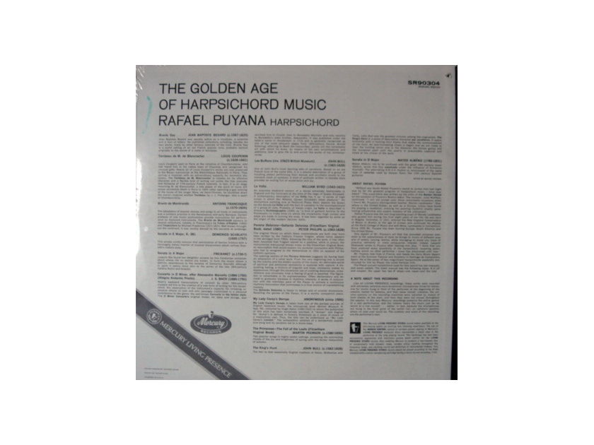 ★Sealed★ Mercury / PUYANA, - The Golden Age of Harpsichord Music, Original!