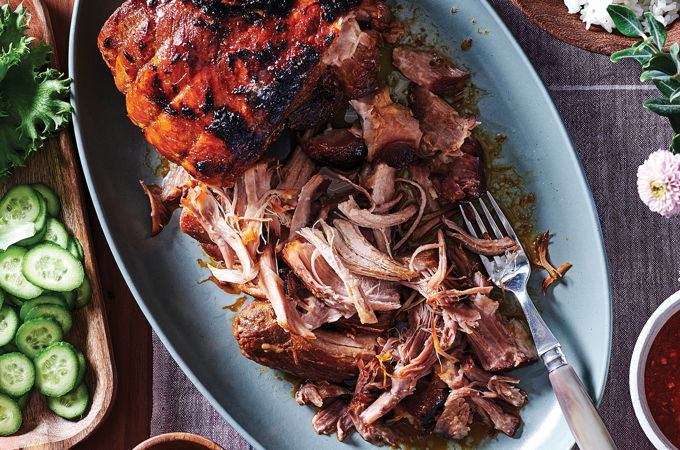 Korean-Style Glazed Pork Shoulder  (<i>Bo Ssäm</i>)