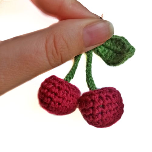 KERSEN haakpatroon PDF - Amigurumi Eten Haakspel Eten Schattig Haakpatroon Haak Kersen Eten Haakpatroon Haak Sleutelhanger