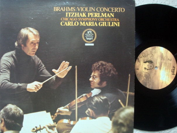 EMI Angel / PERLMAN-GIULINI, - Brahms Violin Concerto, ...