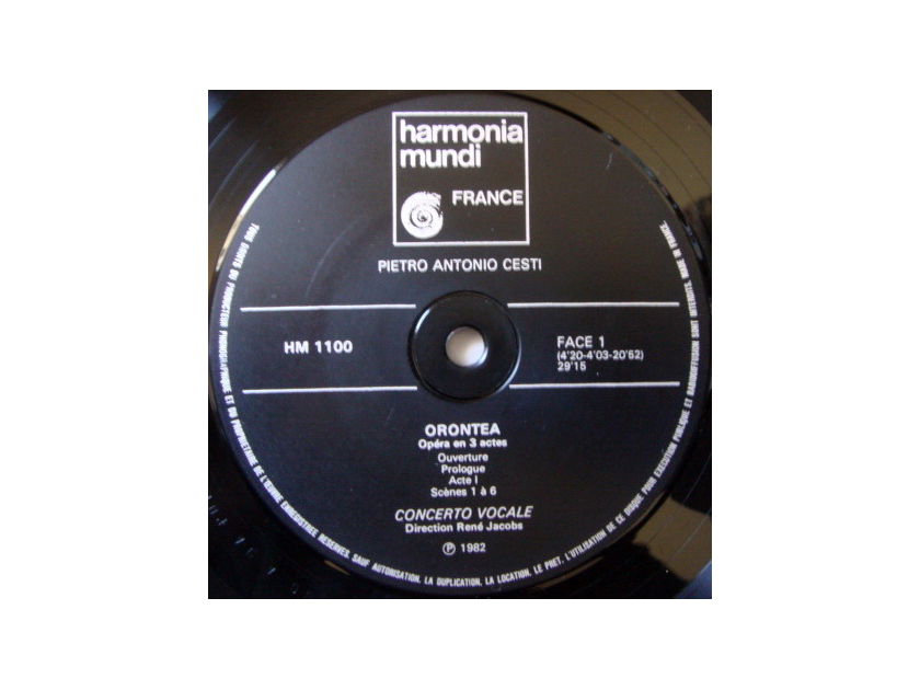 ★Audiophile★ Harmonia Mundi / RENE JACOBS, - Cesti Orontea, NM, 3LP Box Set!