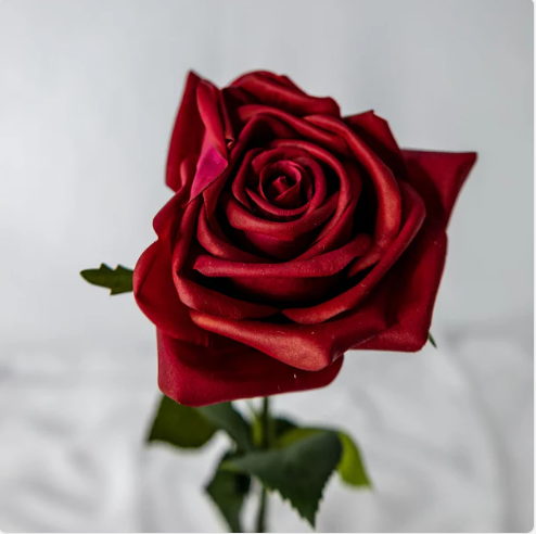 Red Natural Real Touch Rose - Realistic Artificial Flowers - Image 2