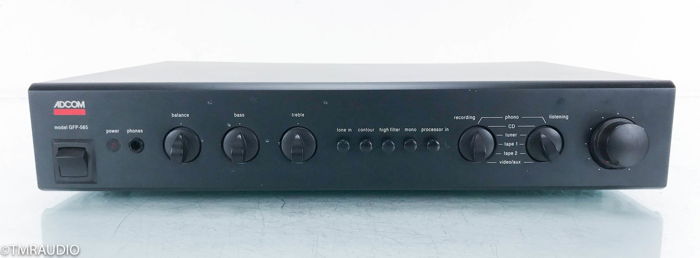 Adcom GFP-565 Stereo Preamplifier GFP565; AS-IS (Left O...