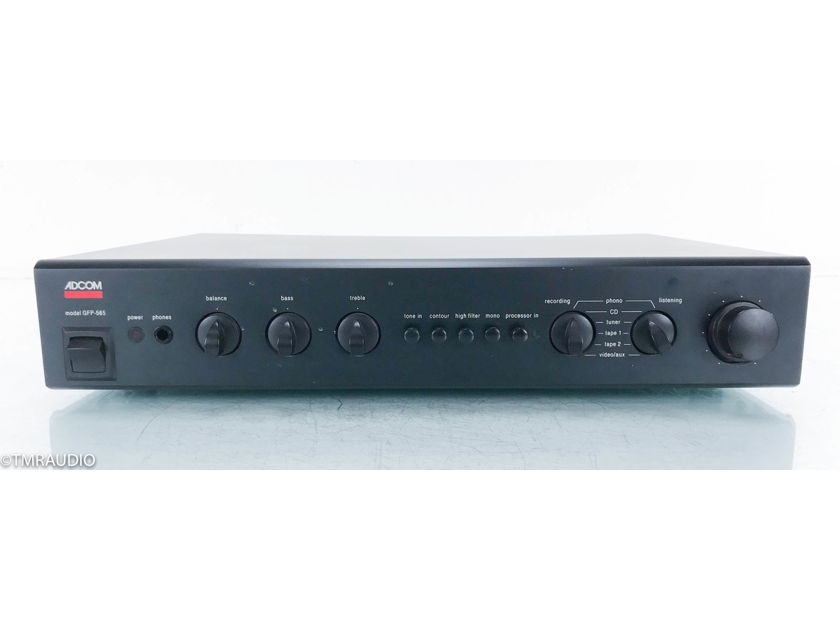 Adcom GFP-565 Stereo Preamplifier GFP565; AS-IS (Left Output Not Variable) (15522)