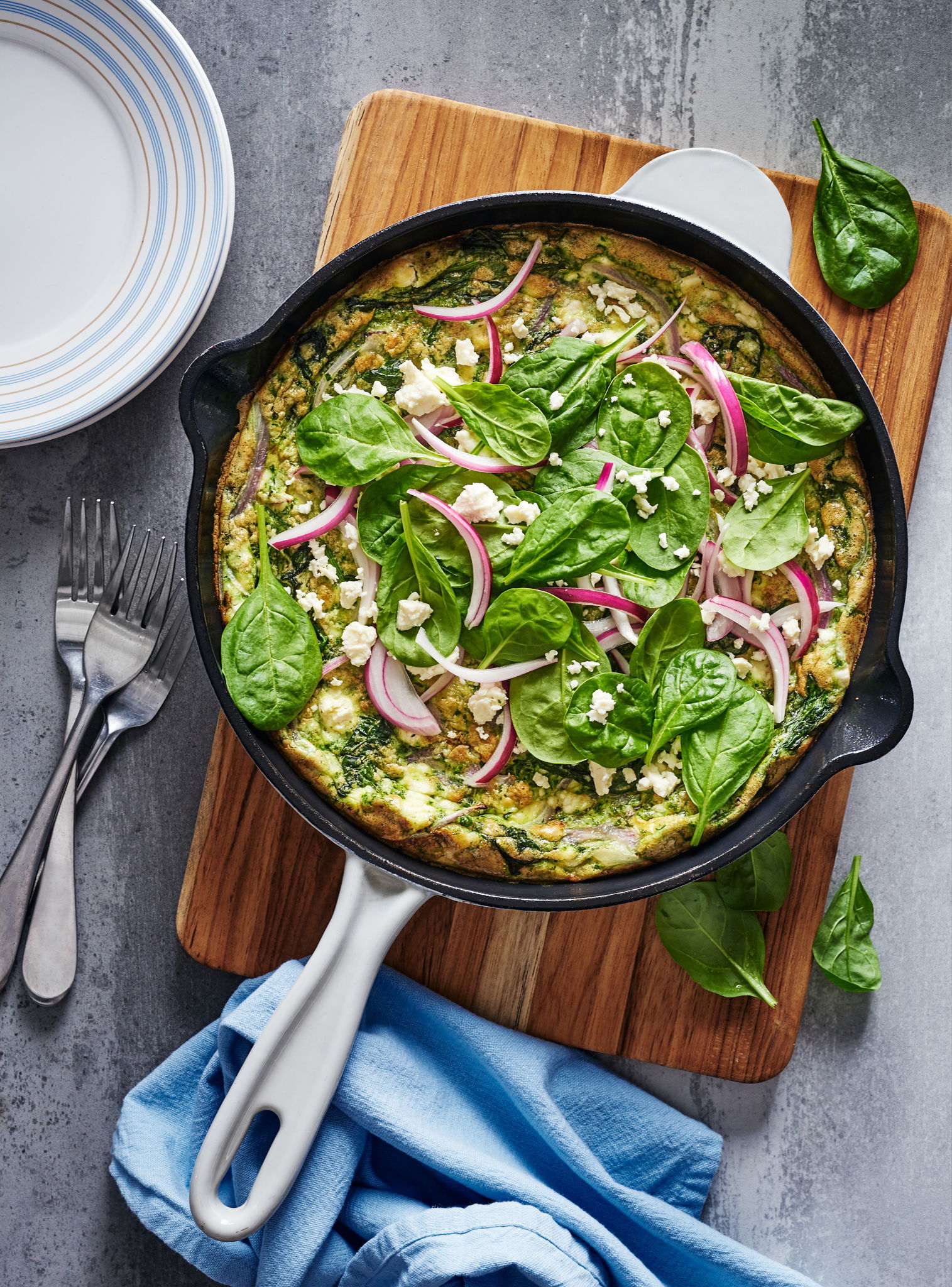 Spinach and Feta Frittata | RICARDO