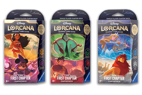 Disney's Lorcana: The First Chapter Starter Decks. 