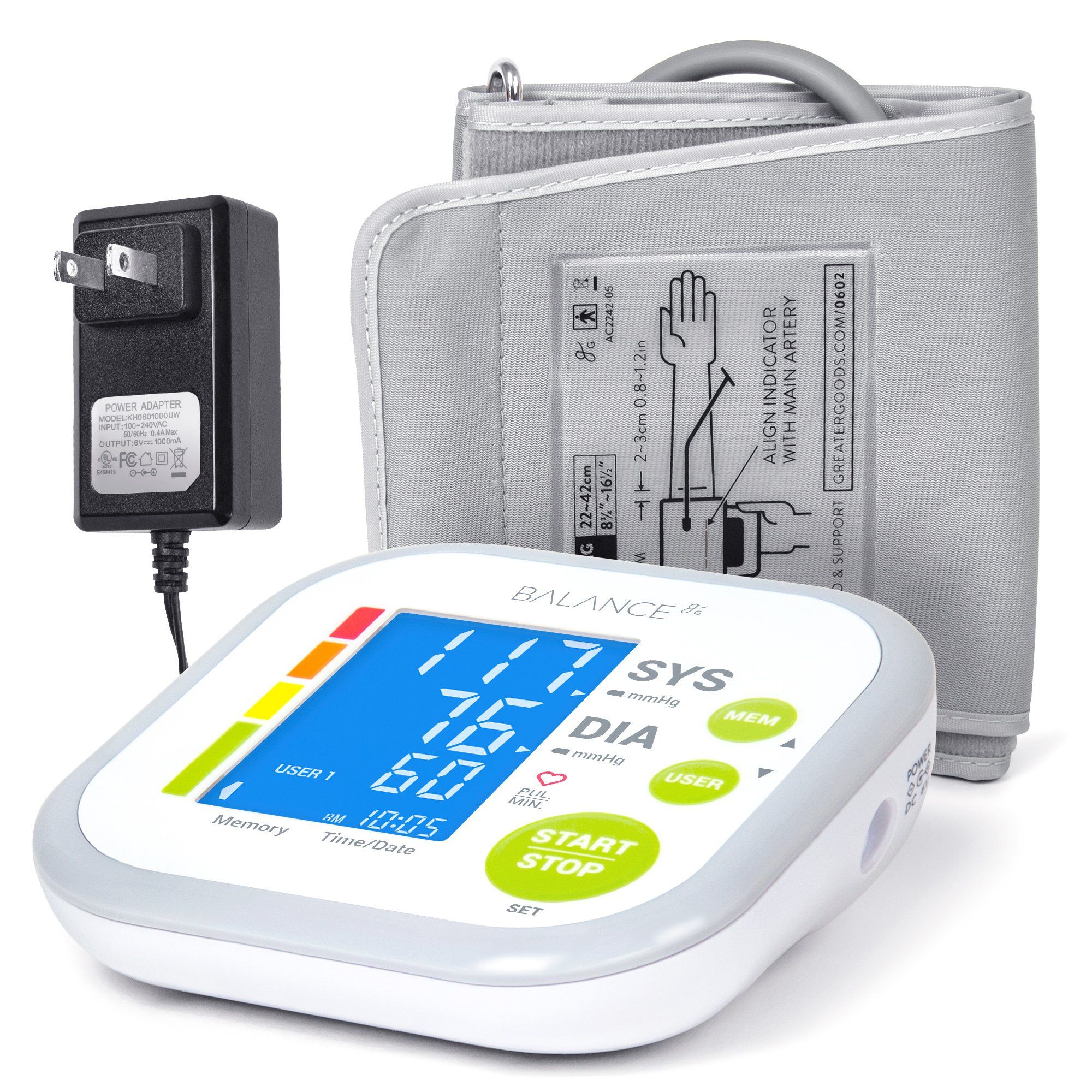 Greater Goods Blood Pressure Monitor Cuff (0604) vs iHealth TRACK