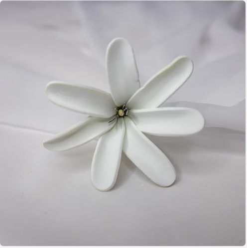 Tahitian Gardenia Flowerhead (6 Pack) - Realistic Artificial Flowers