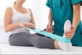 Woman doing physical therapy