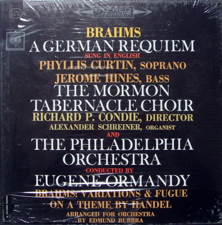 ★Sealed★ Columbia / ORMANDY, - Brahms A German Requiem,...