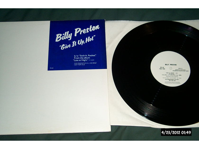 Billy Preston - Give It Up,Hot promo 12 inch single nm