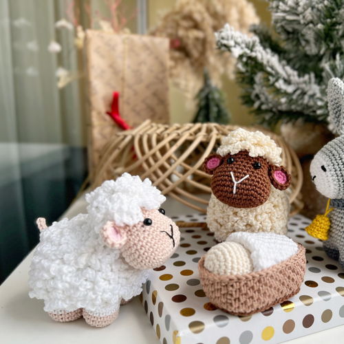 Crochet Nativity set: Angel, Baby Jesus, Mary, Joseph, donkey and sheep/Pattern/PDF/English only/Christmas, Nativity toys, Amigurumi, X-mas