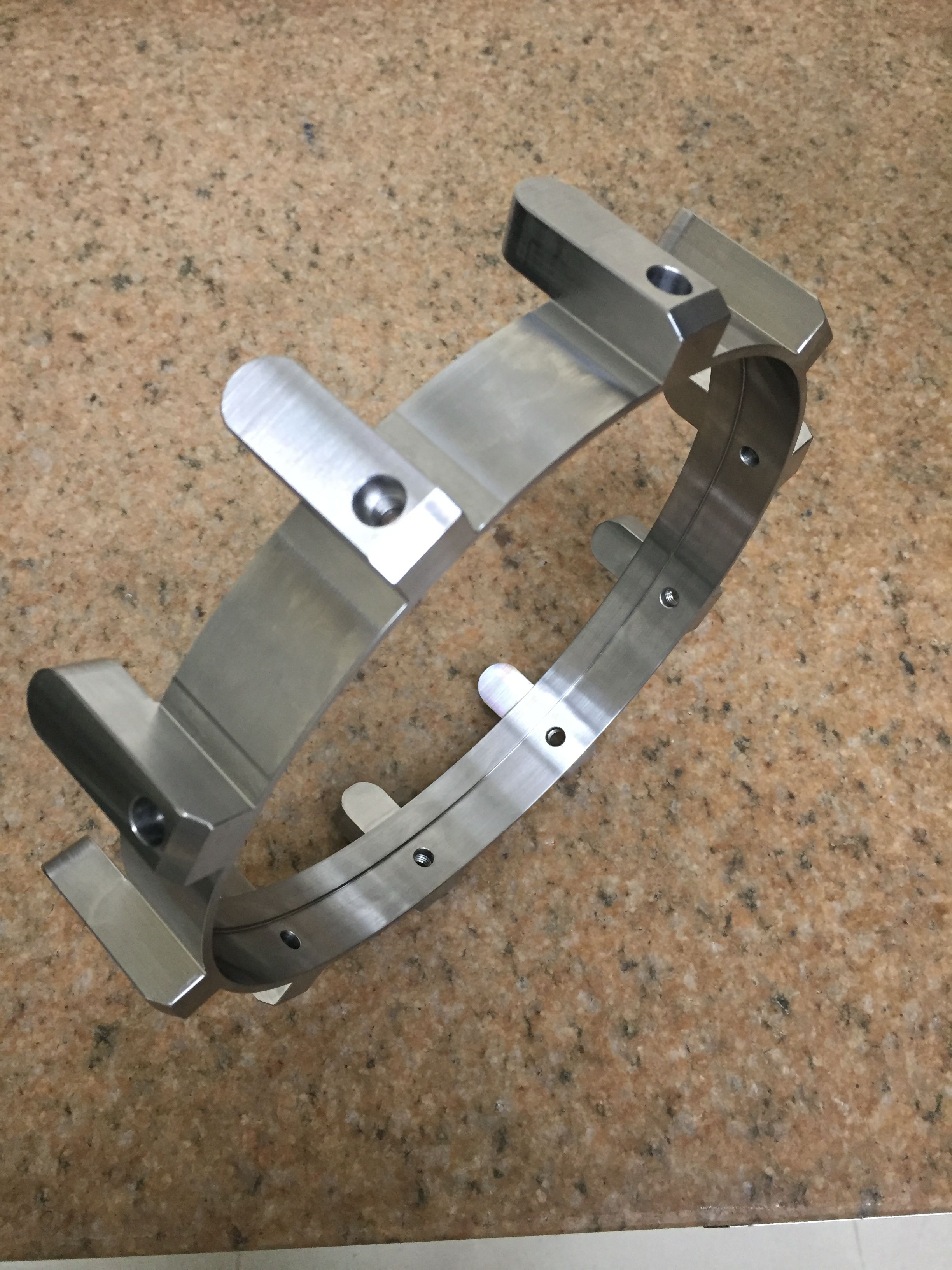 CNC turned inconel 718 adapter part display