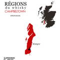 Carte région du Whisky Campbeltown localisation de la distillerie écossaise Springbank