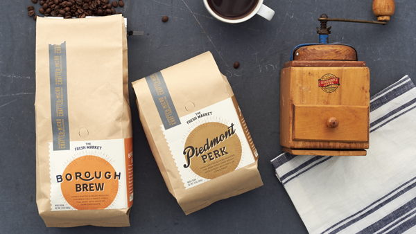 The Fresh Market Artisan Coffee Packaging Design