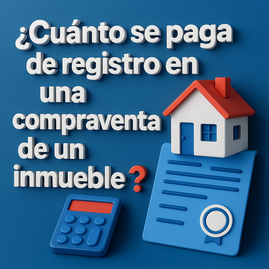 Cuánto se paga de registro en una compraventa de un inmueble