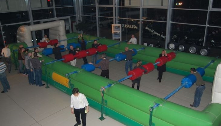spielgalerie hamburg fußball human table soccer stange