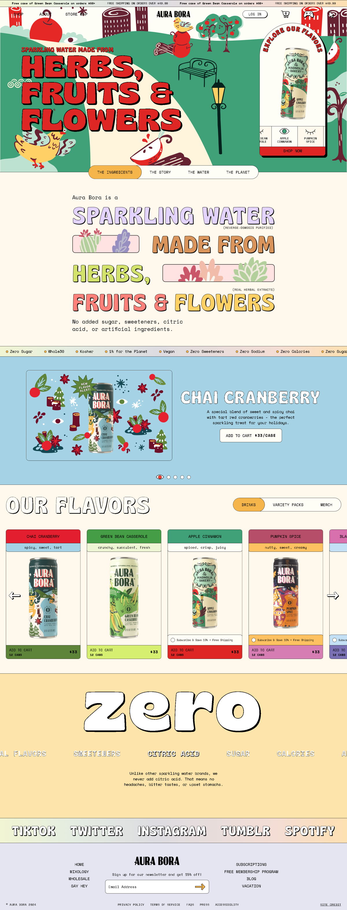 Screenshot of Aura Bora , from the product page examples collection.