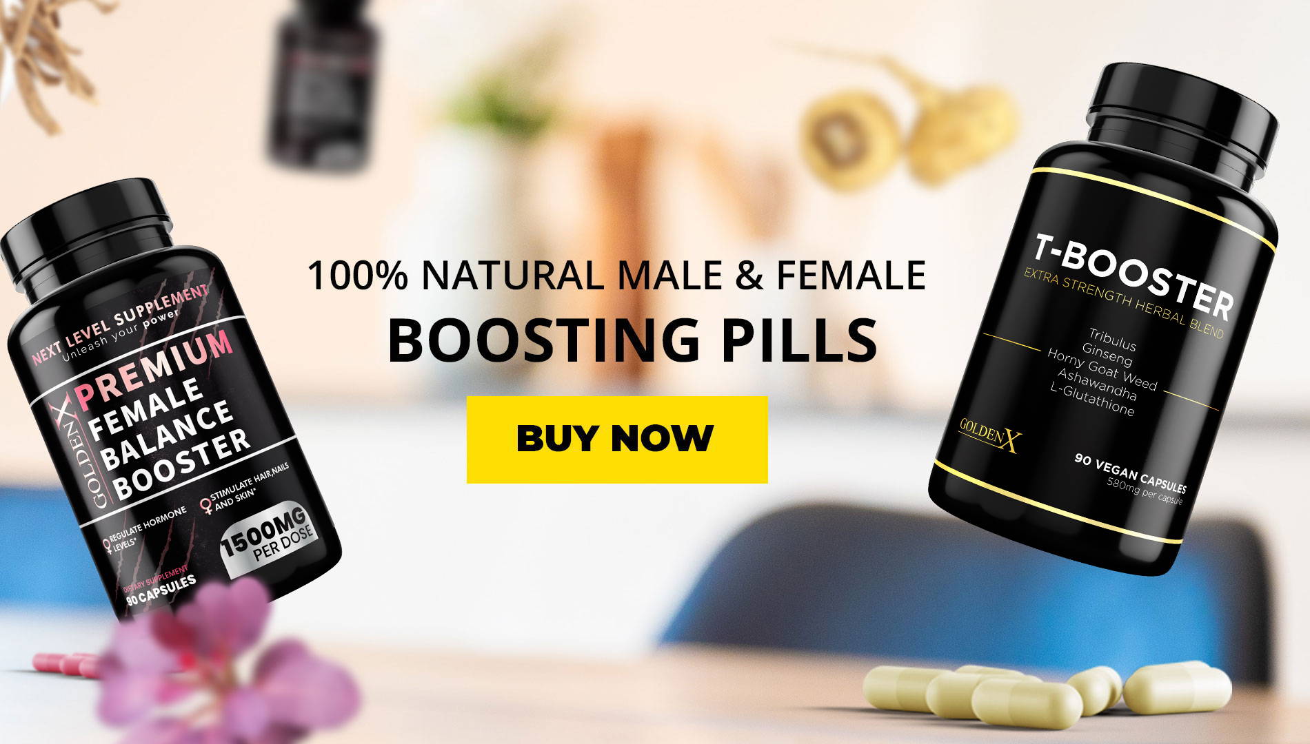 100% Natural Male & Female Boosting Pills