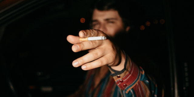 a cigarette by gavin Event Vesta