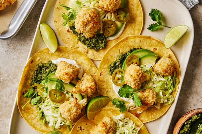 Sheet-Pan Crispy Cauliflower Tacos