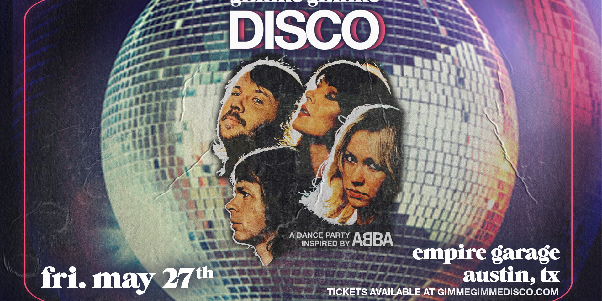 Gimme Gimme Disco: ABBA inspired dance party at Empire Garage 5/27 promotional image