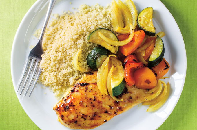Poulet et légumes au cari 30 minutes