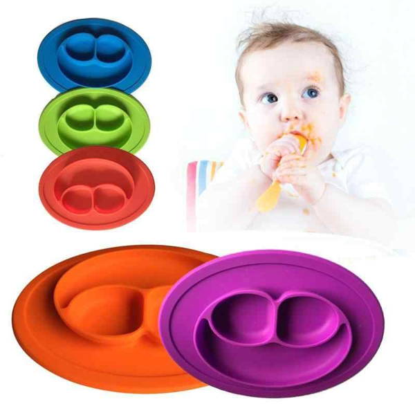 Silicone adhesive tray for children