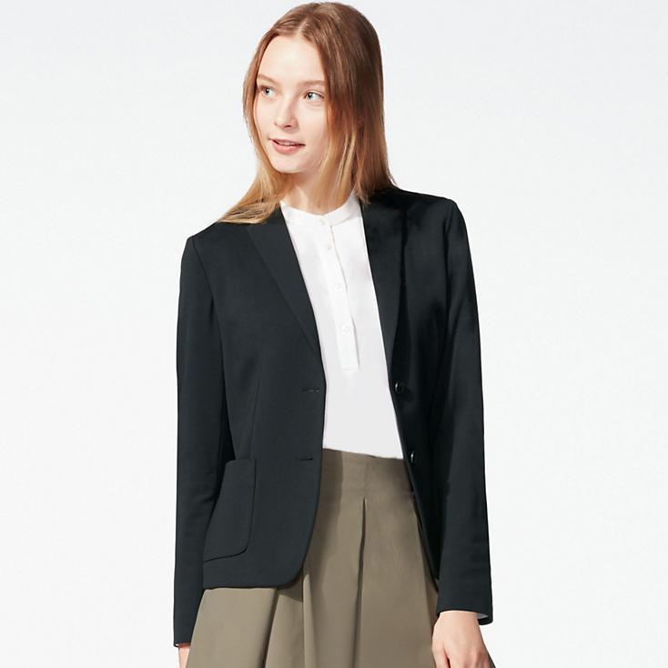 womens jersey blazer jacket