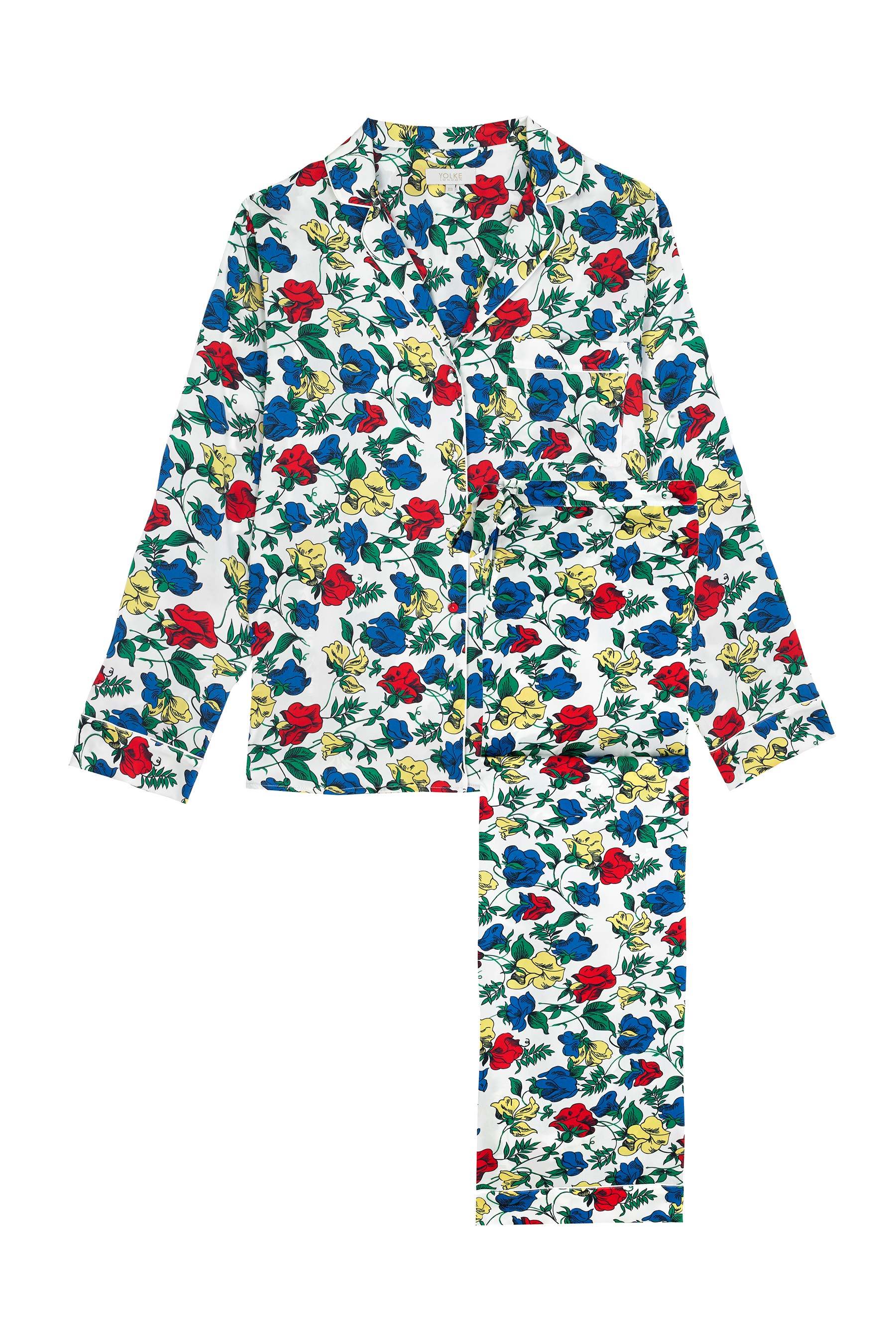 YOLKE Silk Pyjama Sets | Dakota Meadow Classic Silk Set