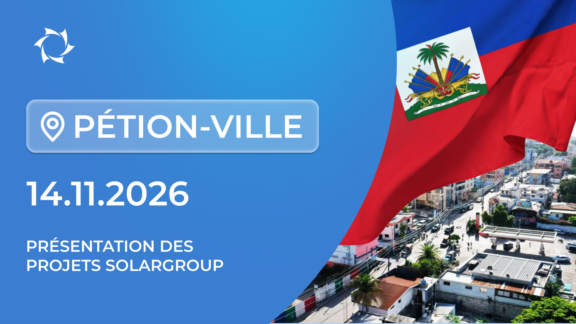 Présentation des projets SOLARGROUP à Pétion-Ville (Haïti)