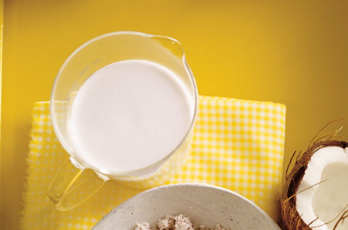Lait de coco maison