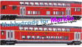 Hobbytrade for Marklin TRUE Scale REGIO Cars w/Interior Lighting