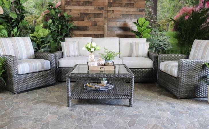 Erwin and Sons Biscayne Outdoor All Weather Wicker Patio Seating