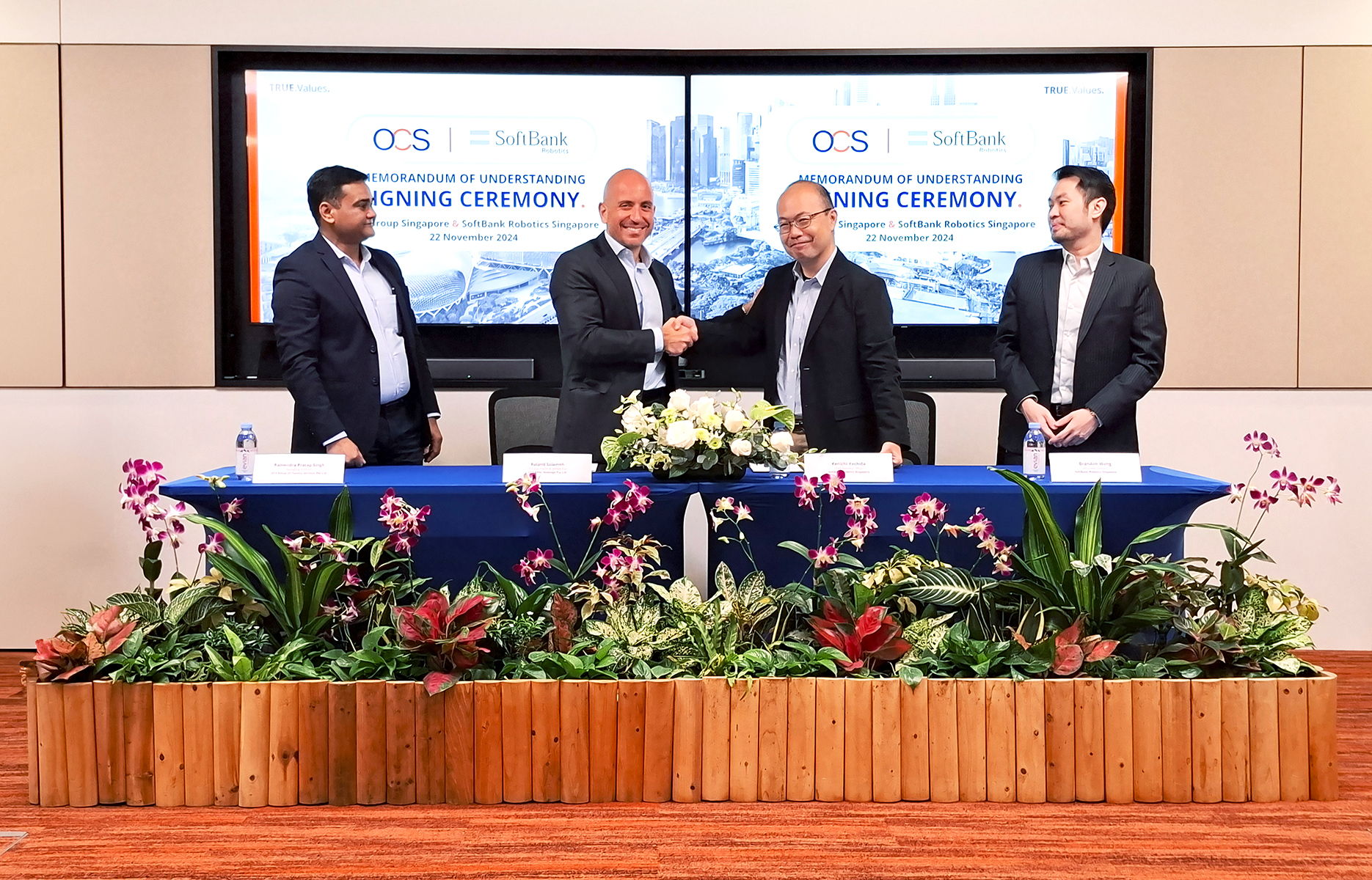 OCS Group Singapore and SoftBank Robotics Sign MOU to Innovative Facilities Services