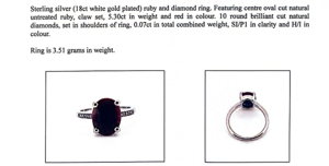 Natural Ruby & Diamond Ring (5.30ct)