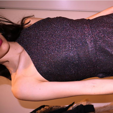 Glitzer Cocktail Kleid 