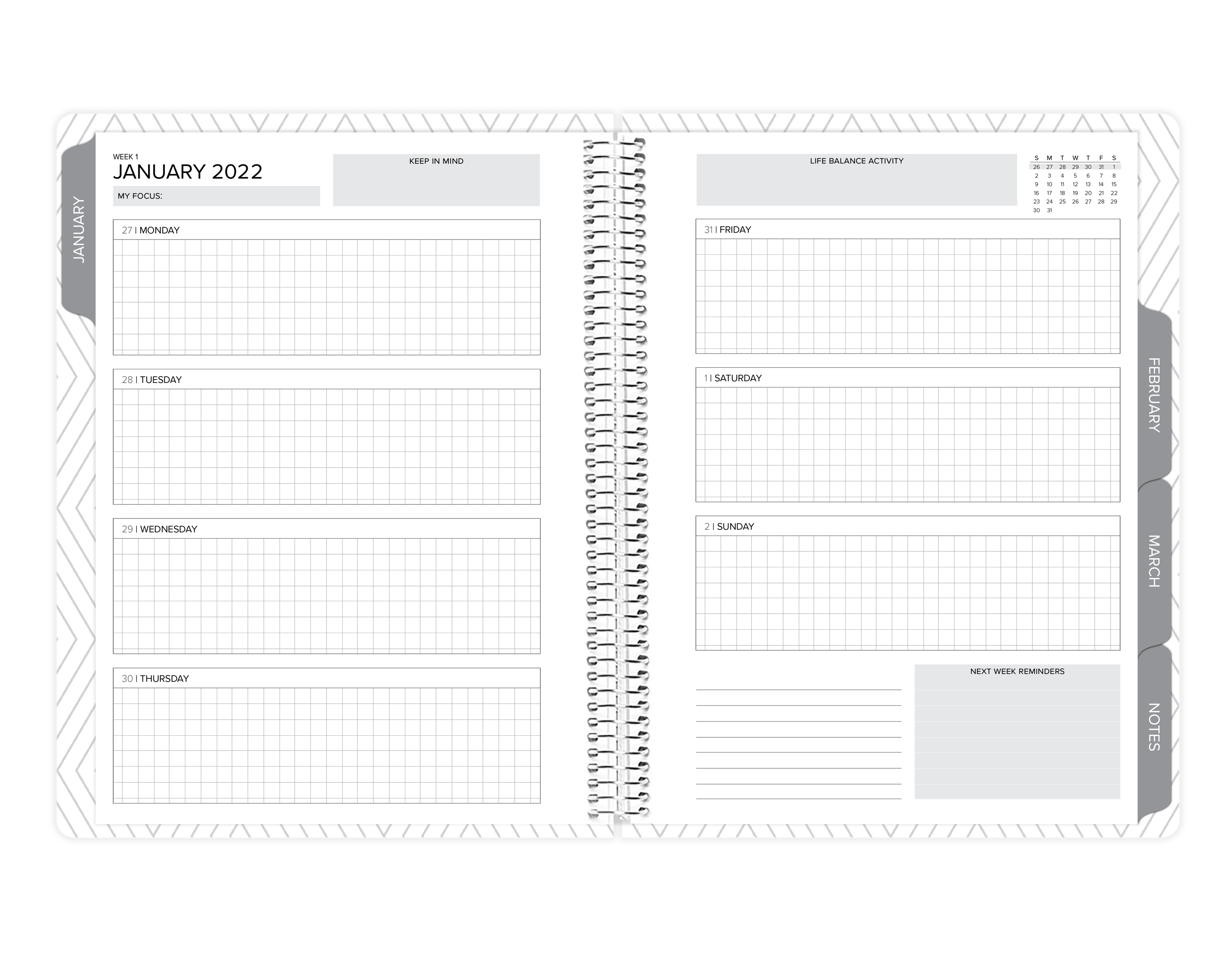 Amplify Planner Weekly Layout Digital Download