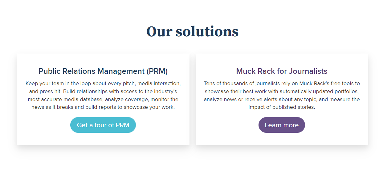 Muck Rack product / service