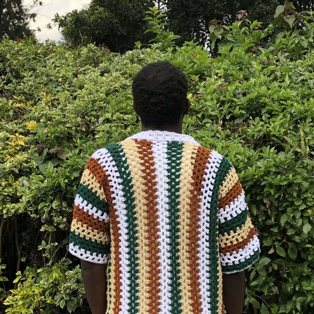 Vintage Crochet Men's Shirt