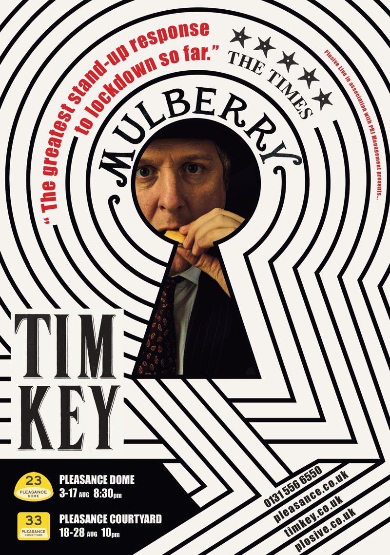 The poster for Tim Key: Mulberry