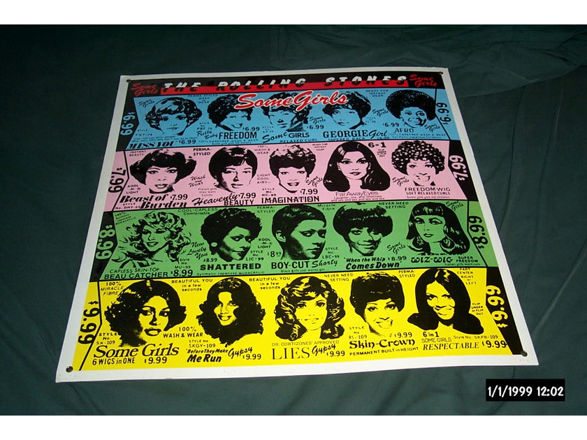 Rolling Stones - Promo Some Girls Poster Original 1978