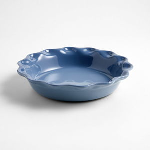 Le Creuset Heritage Nuit Pie Dish in Color: Chambray | Crate & Barrel