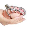 Steel chastity device